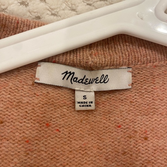 Madewell Maysfield Donegal Cardigan in Blush, Size Small - Picture 5 of 6